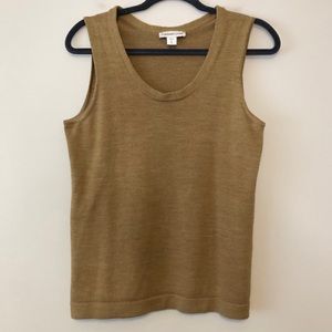 Sleeveless Wool-Blend Top